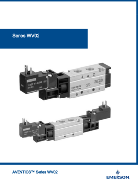 AVENTICS WV02 CATALOG WV02 SERIES: 2 X 3/2-DIRECTIONA VALVE